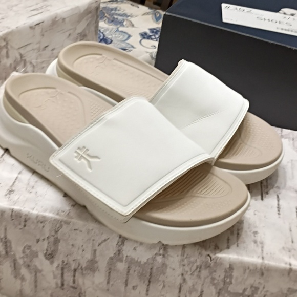 KURU Moment Cream Arch supportive premium recovery slide Sandals Arch Support - Picture 5 of 15